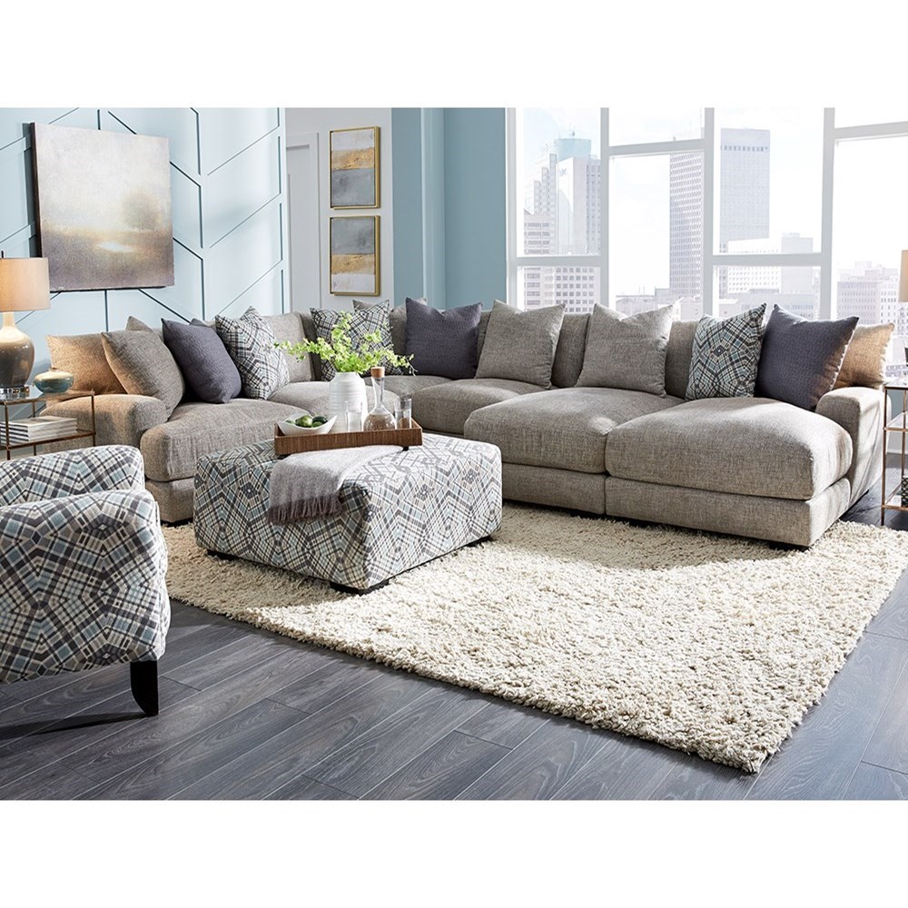 Franklin 903 LShaped Sectional Sofa with Chaise Howell Furniture